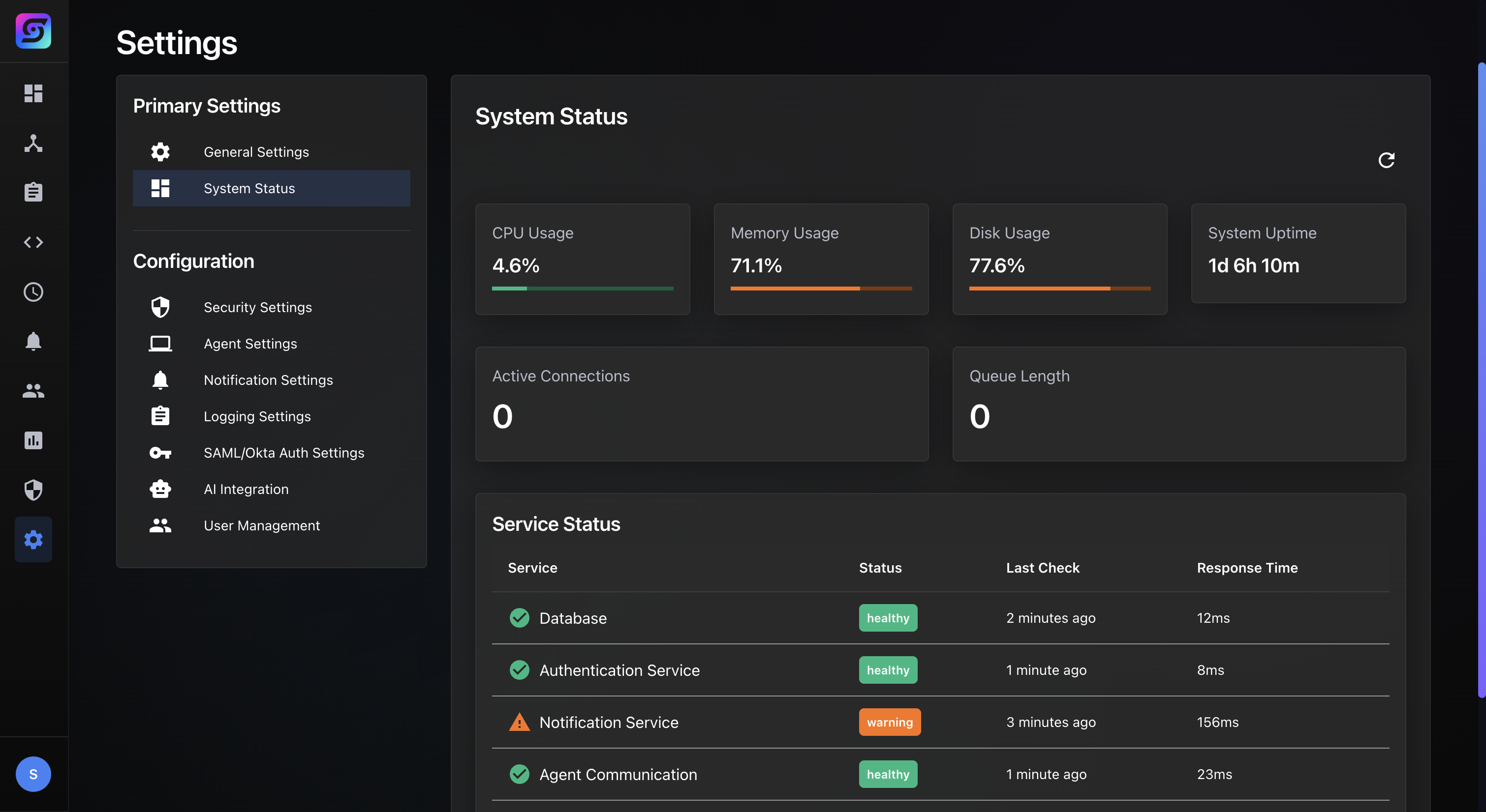 System Health & Reliability Insights